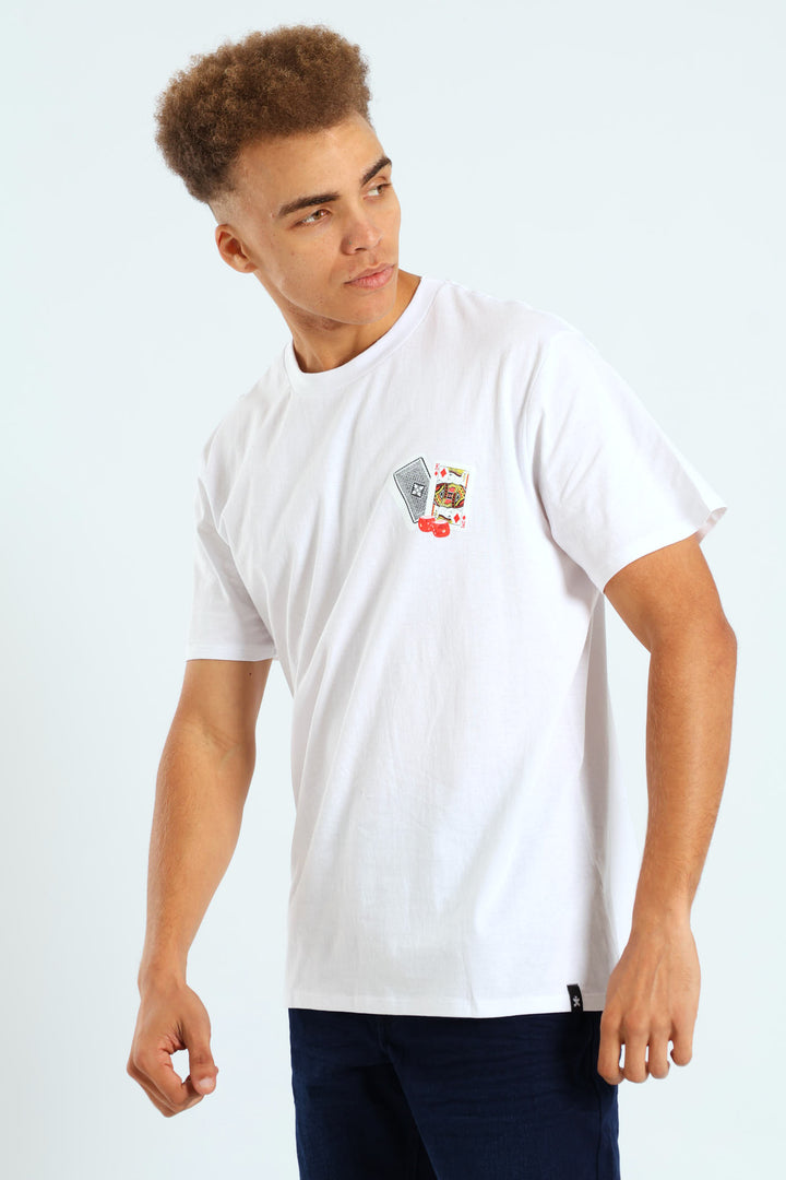 Statue Print Tee - White