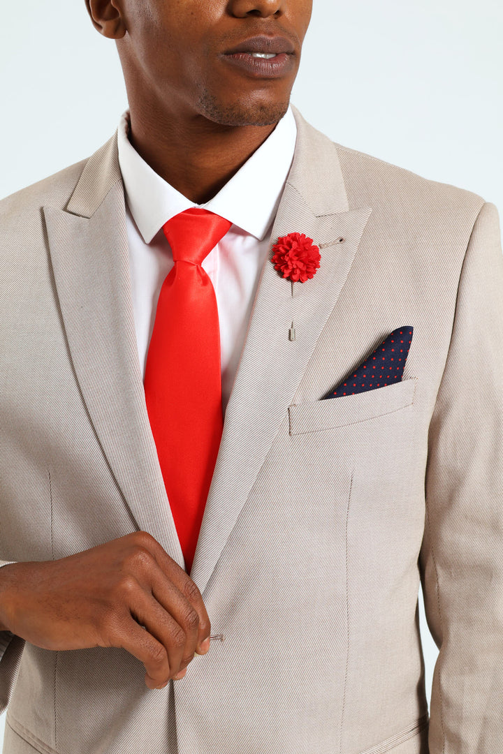 Tie & Pin Set - Red