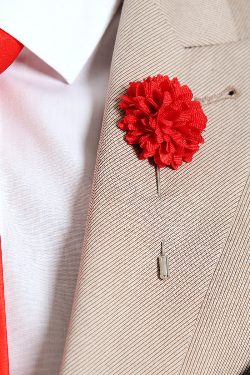 Tie & Pin Set - Red