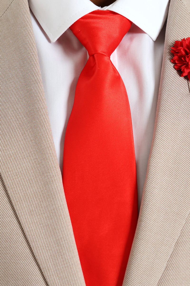 Tie & Pin Set - Red