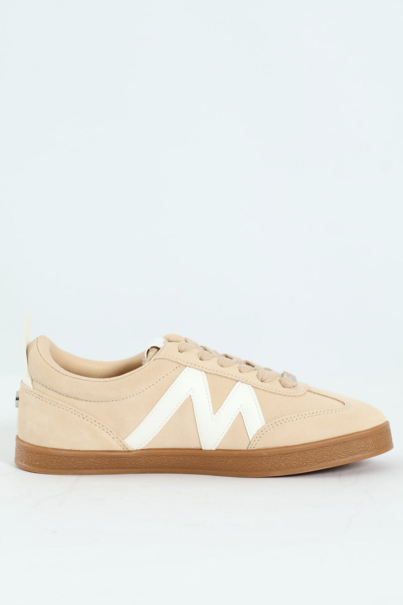 Degree Lace Up Court Sneaker - Stone