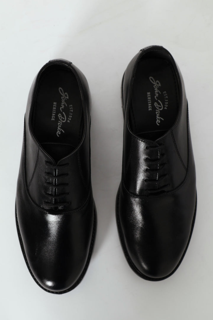 Plaine Toe Oxford Shoe - Black