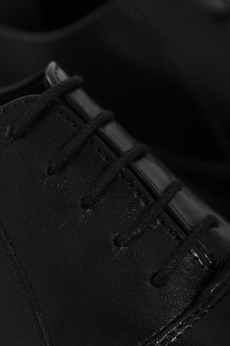Plaine Toe Oxford Shoe - Black