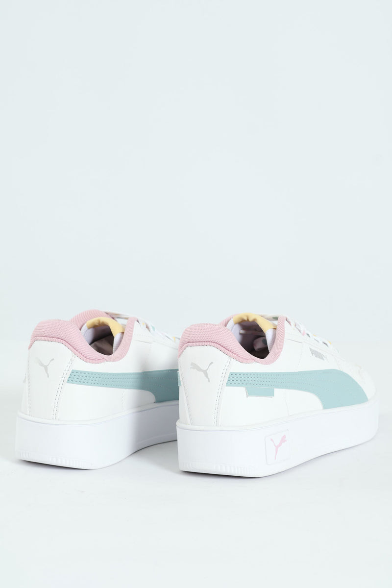 Girls Carina Lacey Street Sneaker - White