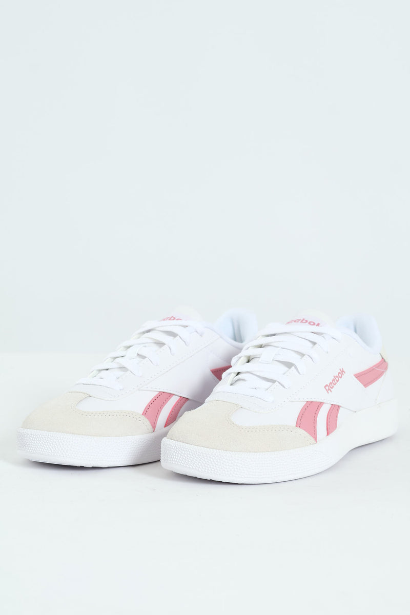 Smash Edge Lace Up Sneaker - White/Pink
