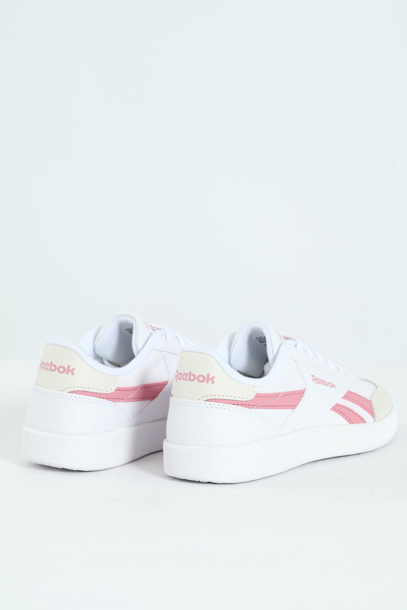 Smash Edge Lace Up Sneaker - White/Pink