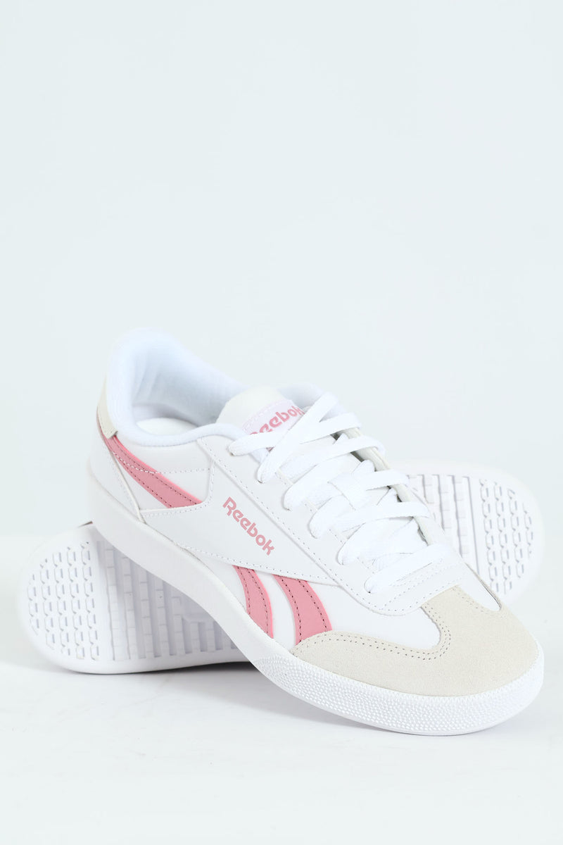 Smash Edge Lace Up Sneaker - White/Pink