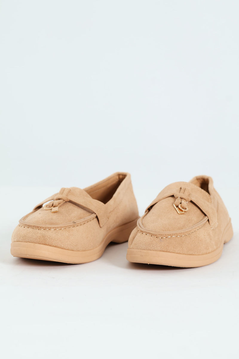 Smart Tassle Loafer - Taupe