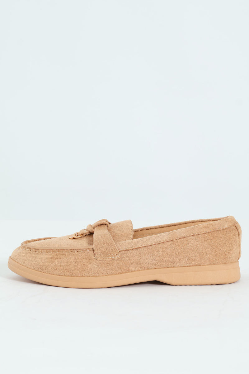 Smart Tassle Loafer - Taupe