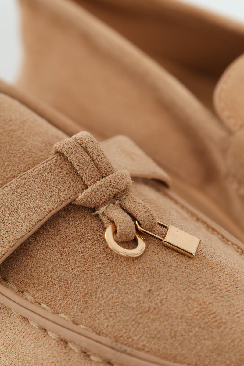 Smart Tassle Loafer - Taupe