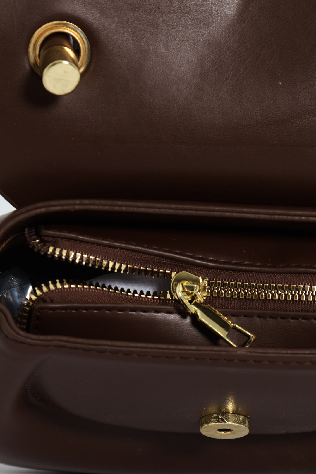 Florence Flap Bag With Top Handle - Brown