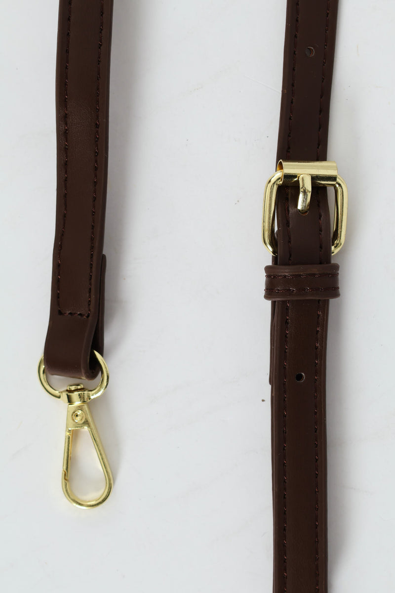 Florence Flap Bag With Top Handle - Brown