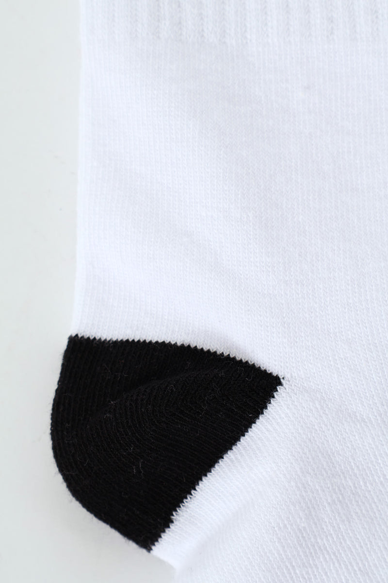 Boys 2 Pack Graffiti Anklet Socks - White