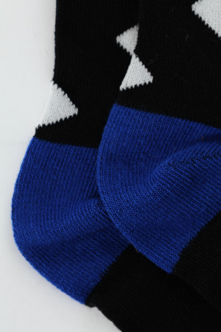 Cards Single Anklet Socks - Navy