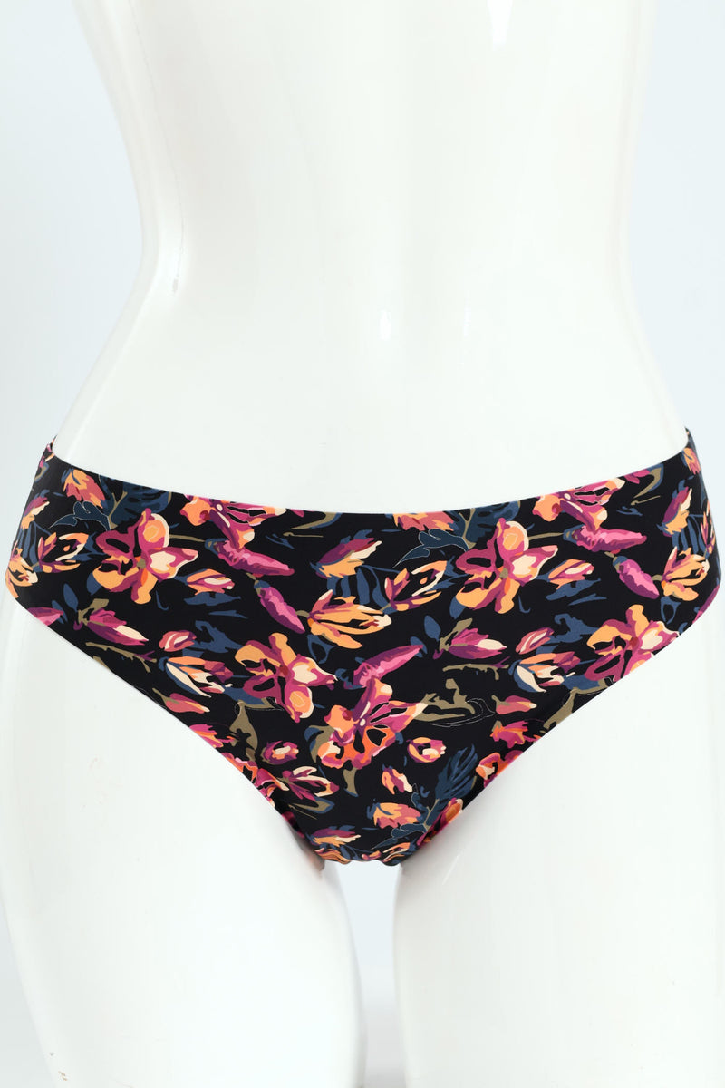 3 Pack Bikini Panties - Floral/Peach/Black