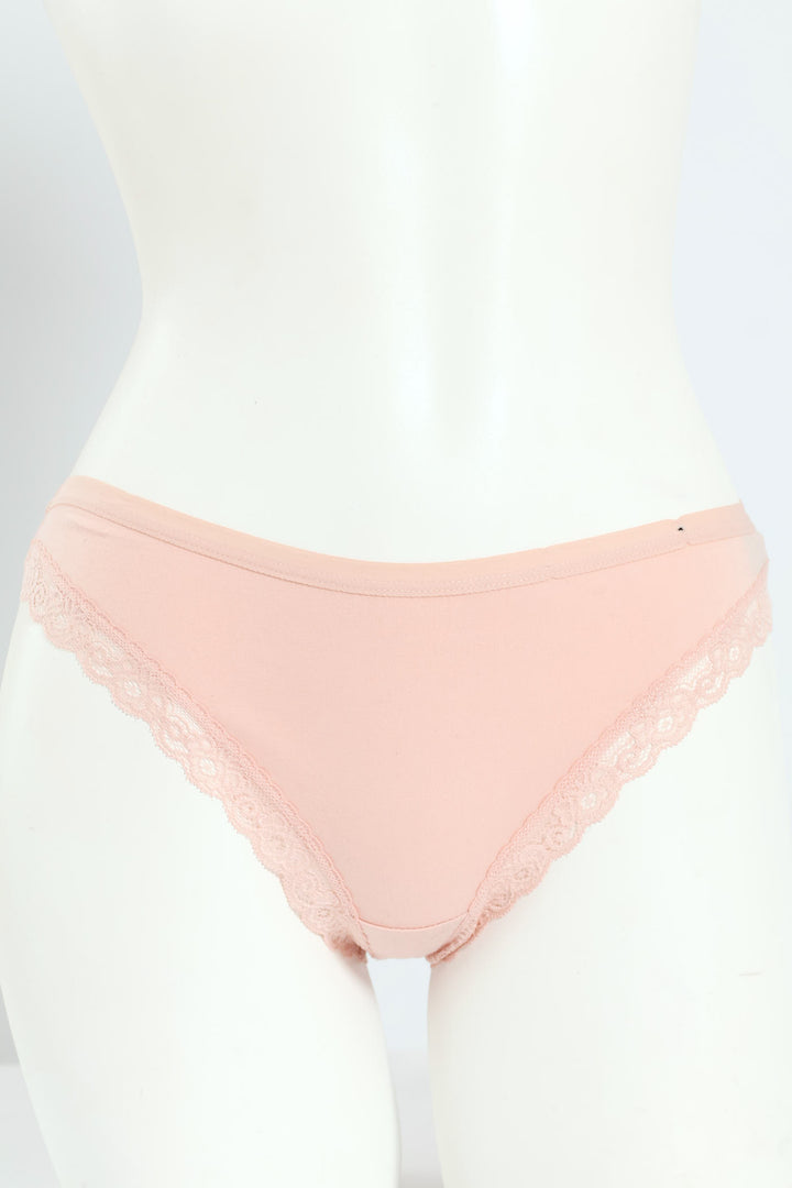 3 Pack Cotton Stretch Brazilian Panties - Nude/Grey Melange/Slate