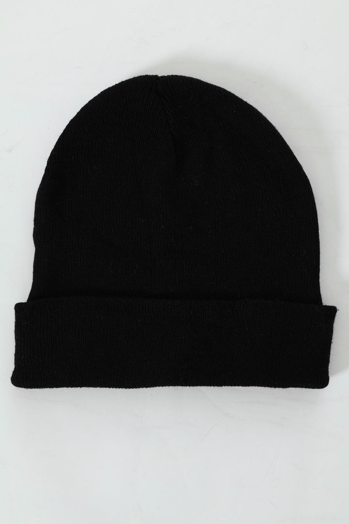 Knitted Beanie - Black