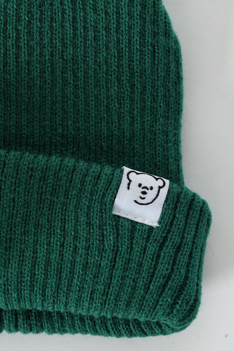 Baby Boys 2 Pack Stripe & Plain Beanie