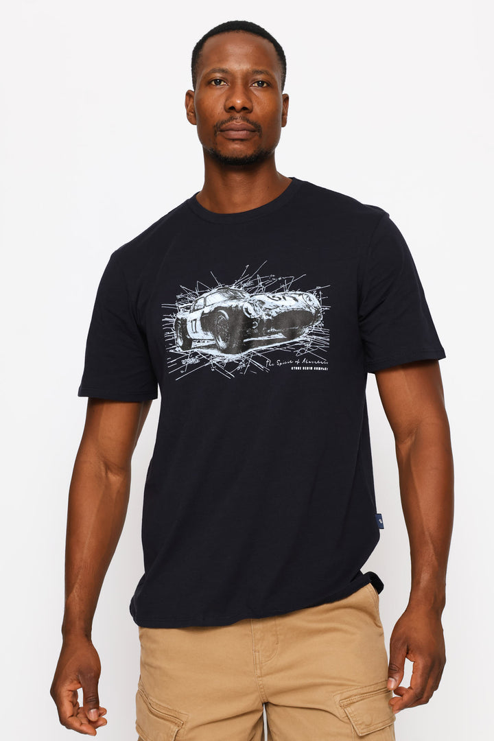 Sportscar Spirit Of Adventure Tee - Navy