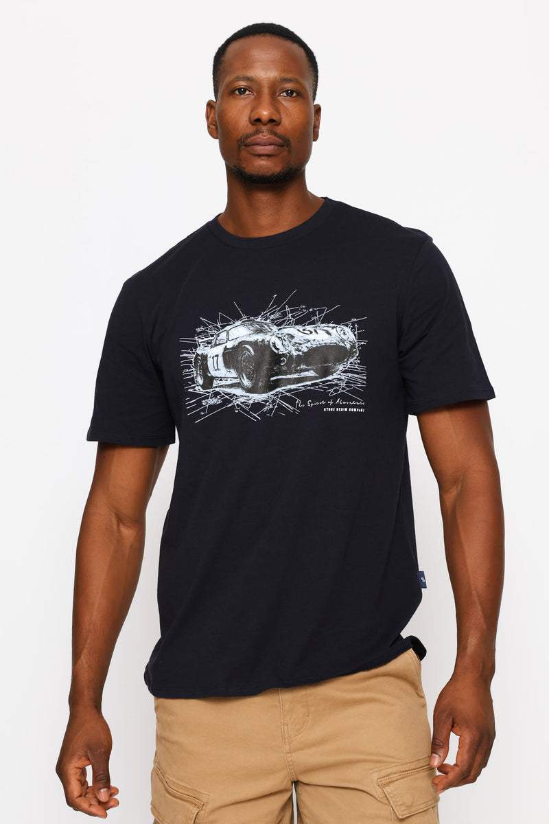 Sportscar Spirit Of Adventure Tee - Navy
