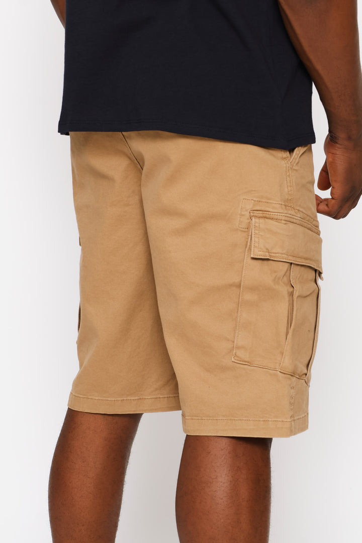 Cargo Pocket Shorts - Camel