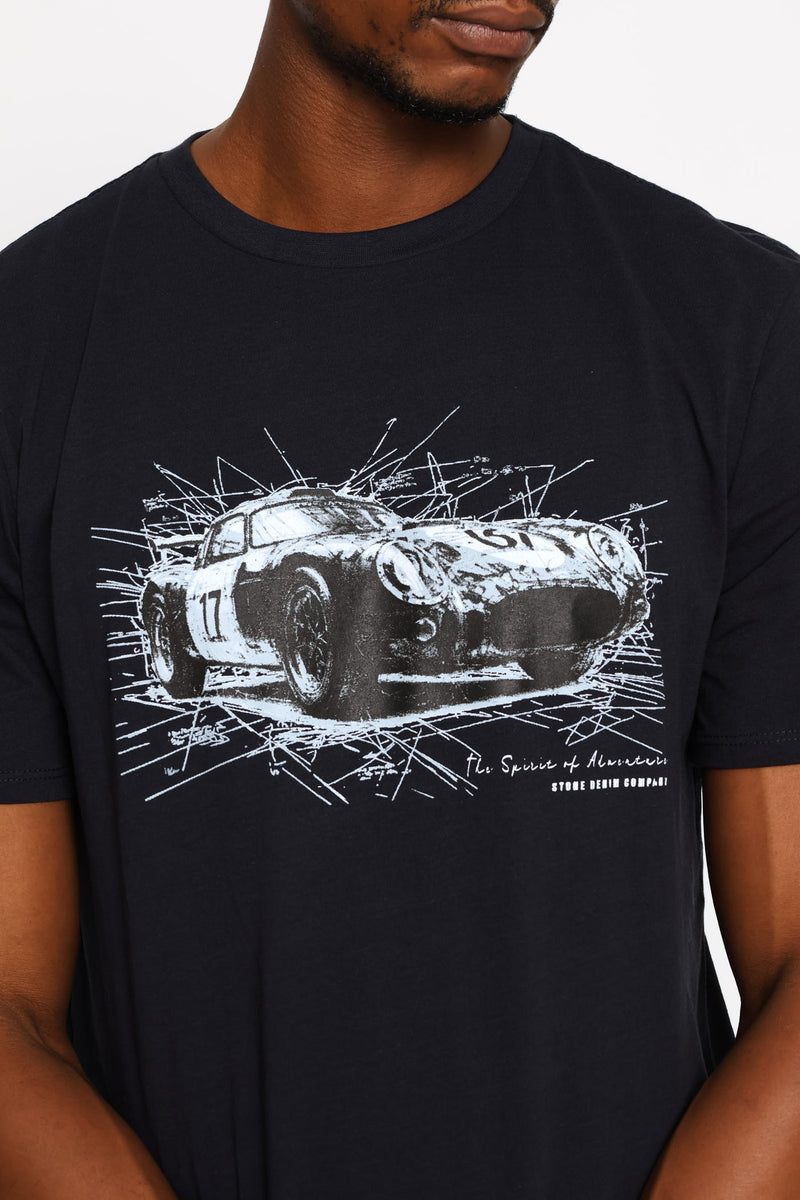 Sportscar Spirit Of Adventure Tee - Navy