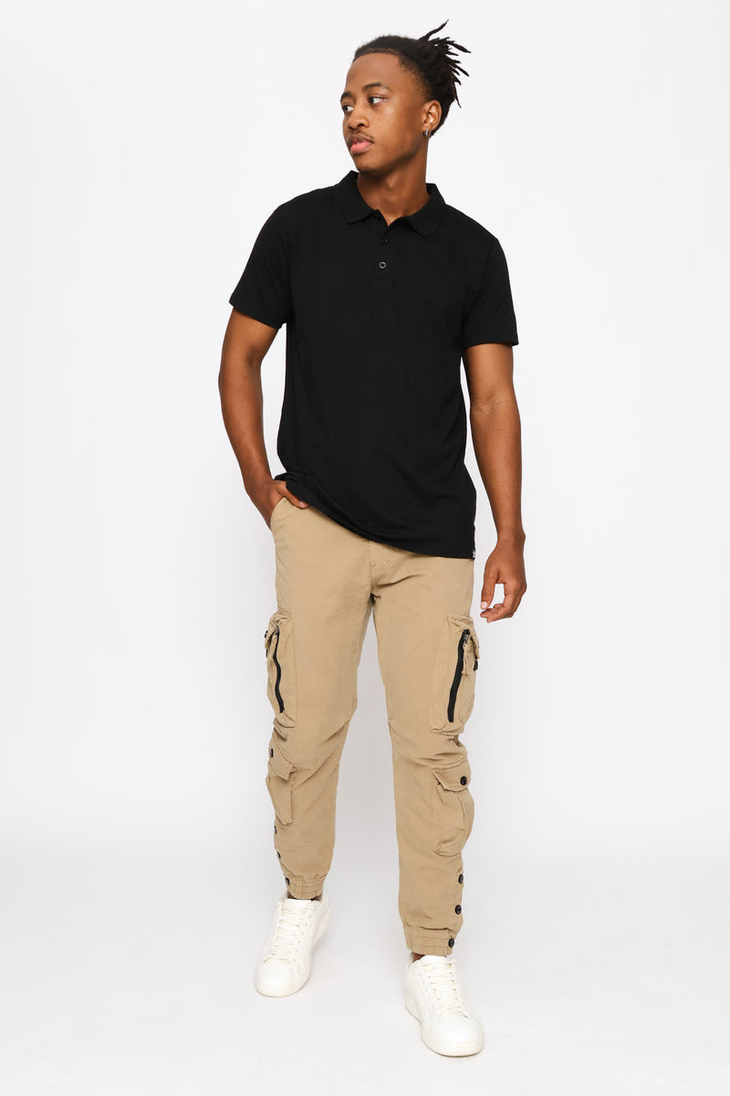 Multi Pocket Fashion Cargo Pant - Stone