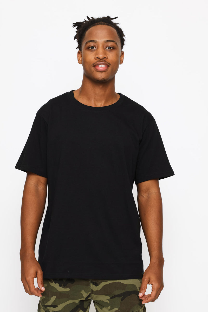 Black Basic Tee - Black