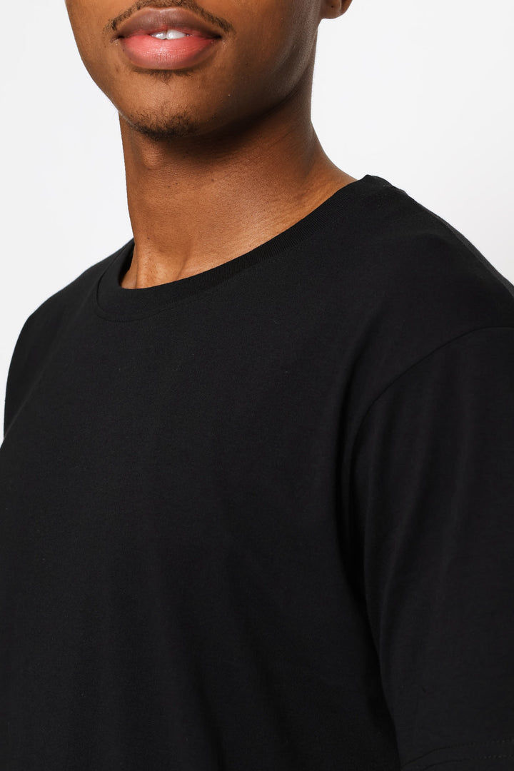 Black Basic Tee - Black