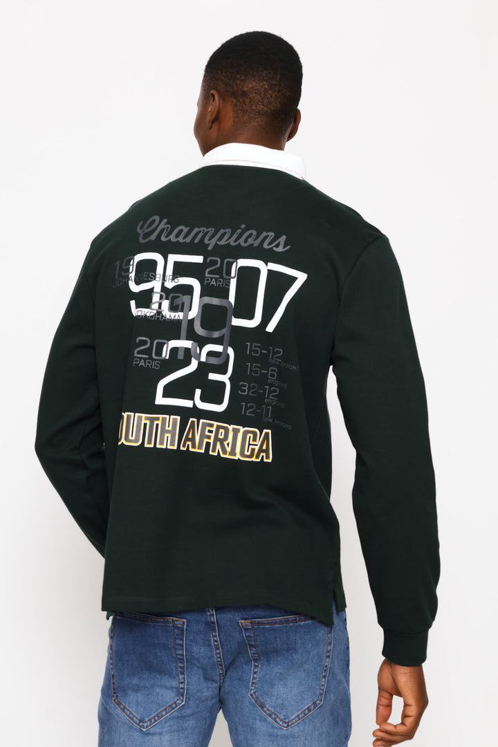 Bok Champs Rugby Jersey - Dark Green