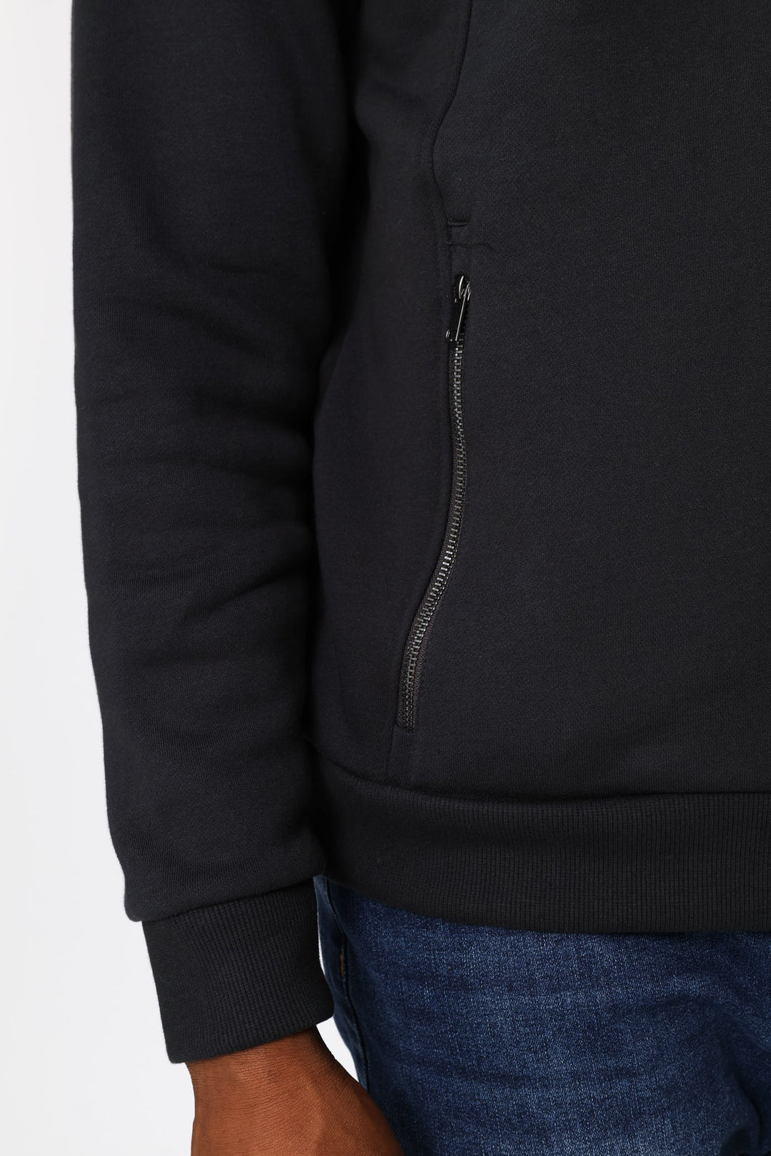 Quarter Zip Panel Track Top - Gunmetal
