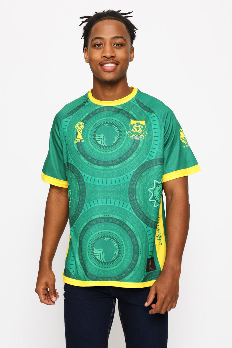 SA Supporters Soccer Stripe Tee - Green