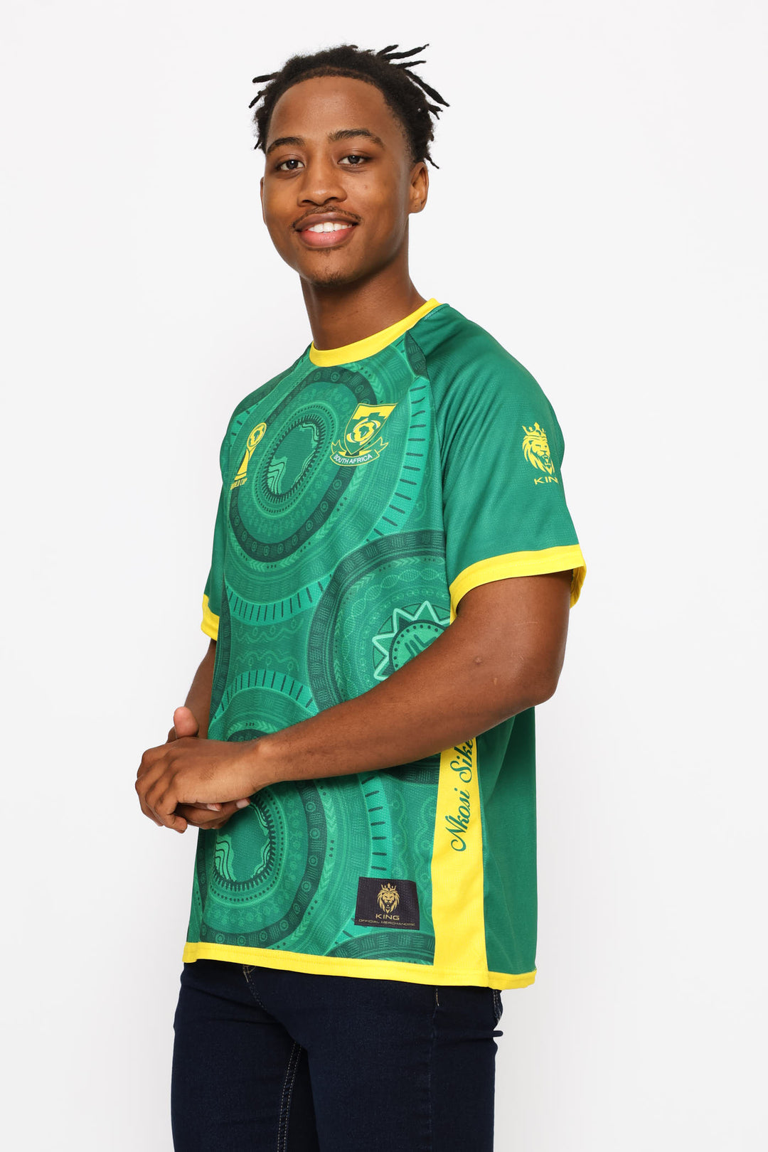 SA Supporters Soccer Stripe Tee - Green
