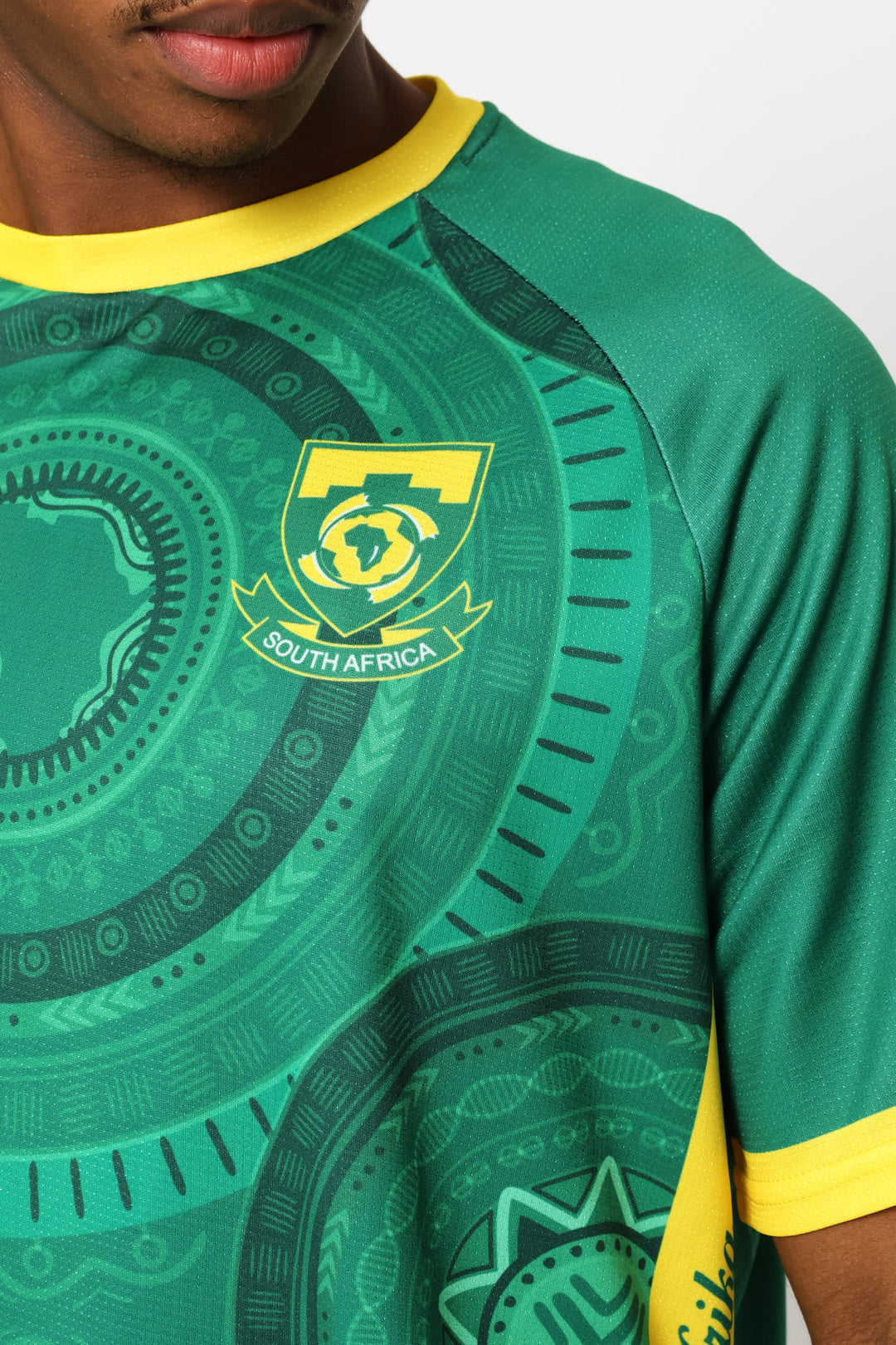 SA Supporters Soccer Stripe Tee - Green
