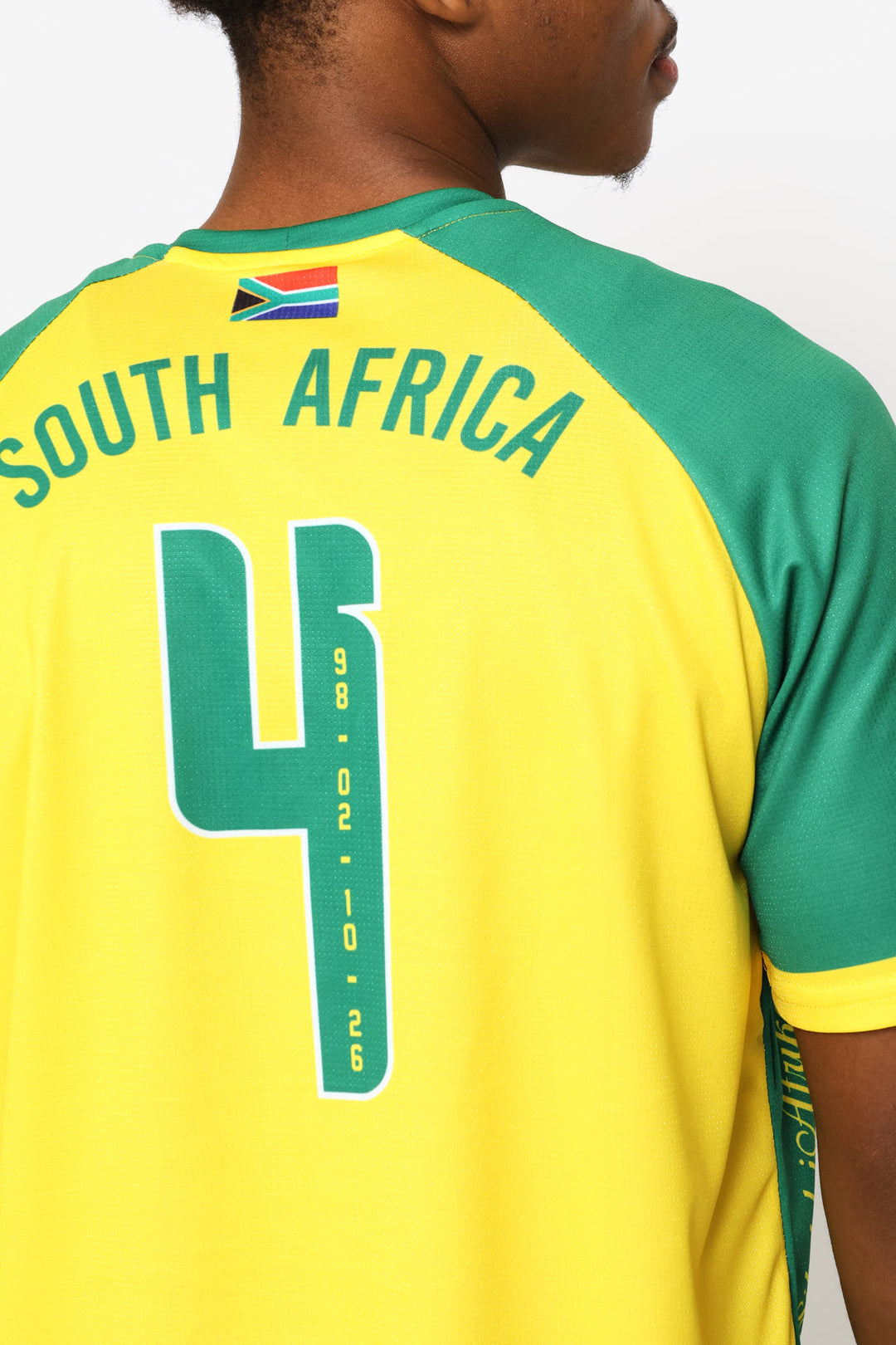 SA Supporters Soccer Stripe Tee - Yellow