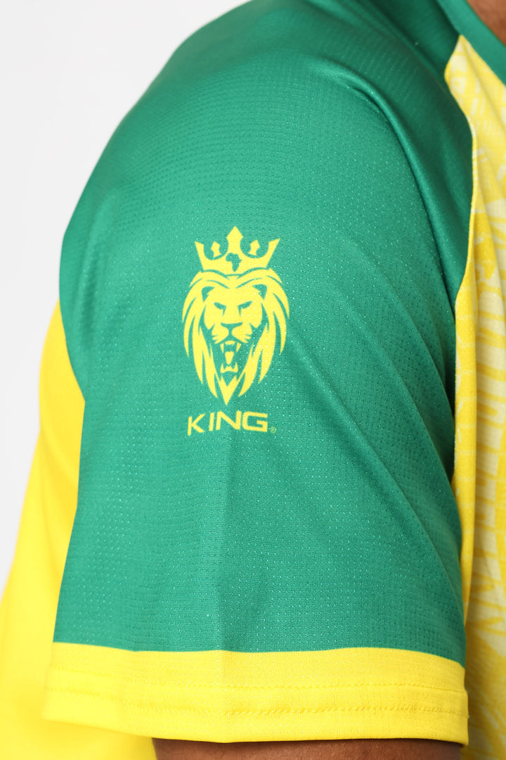 SA Supporters Soccer Stripe Tee - Yellow