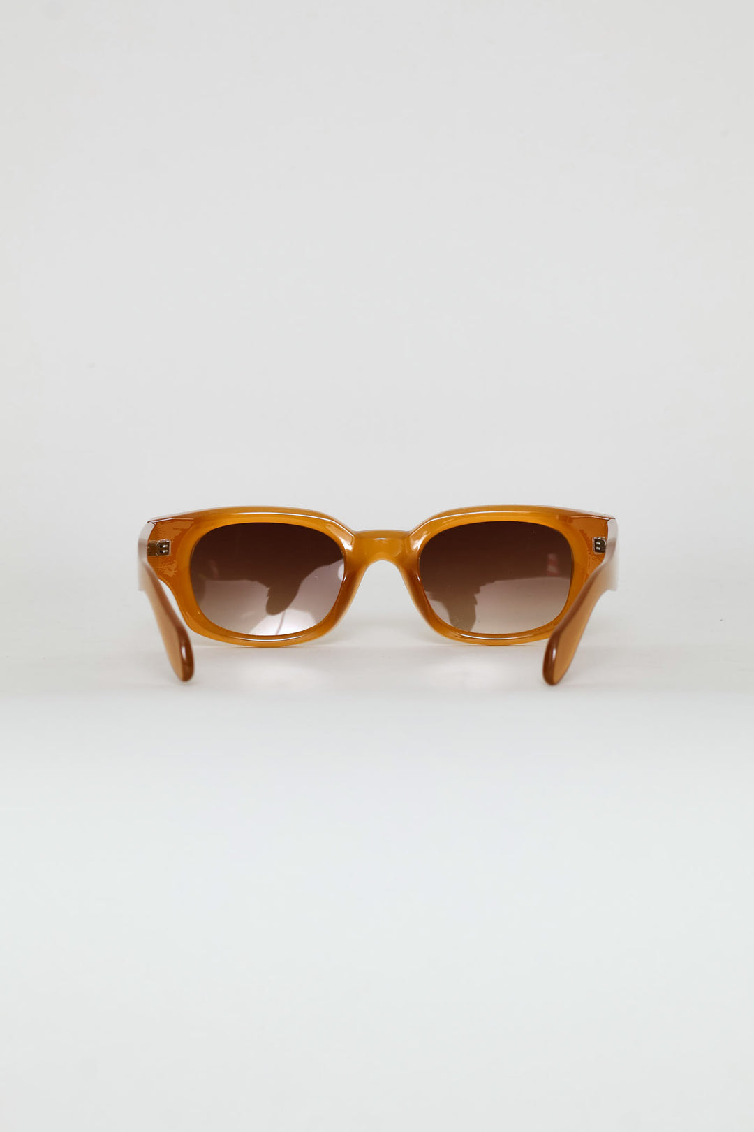 Tigers Eye Frame Smoke Lens Sunglasses - Brown