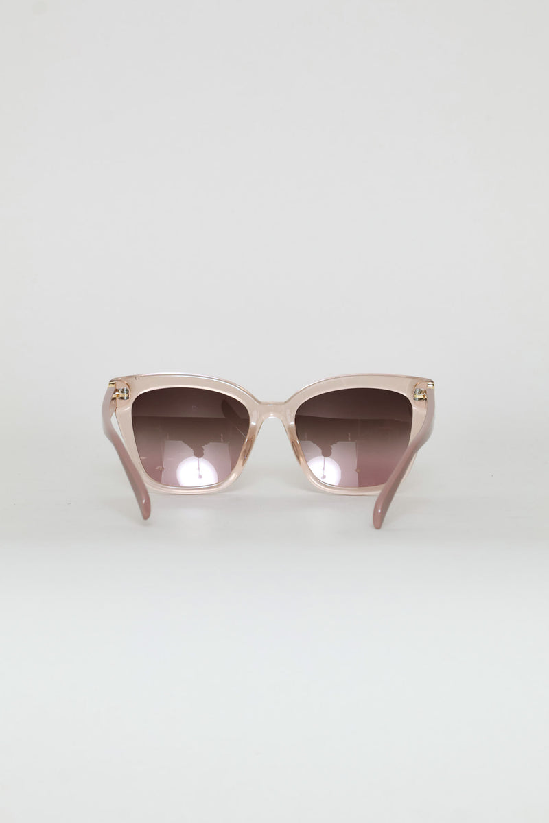 Mauve Frame Smoke Lens Sunglasses - Mauve