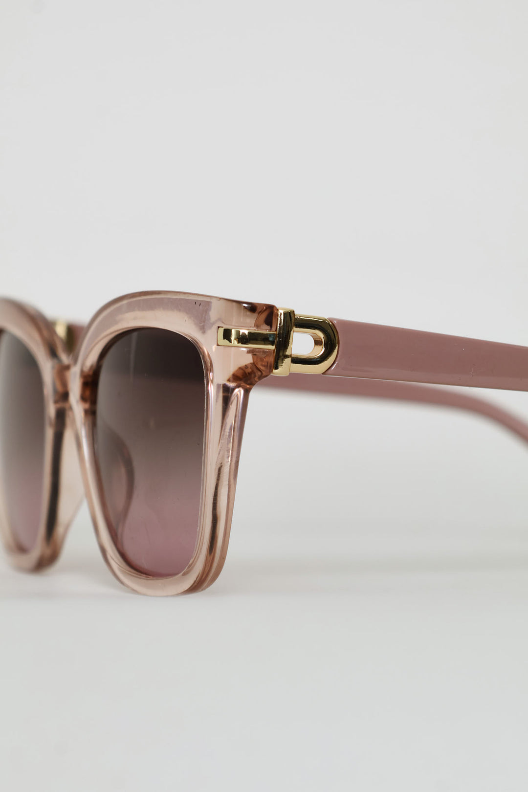 Mauve Frame Smoke Lens Sunglasses - Mauve