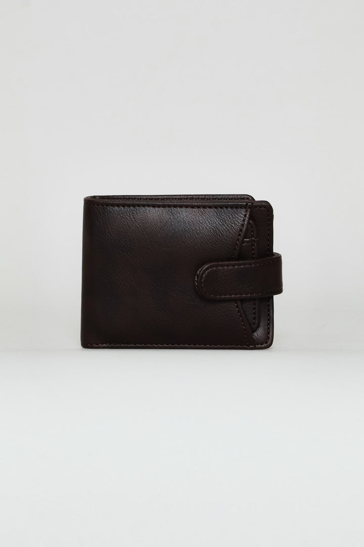 Bill Fold With Removable Cardholder Wallet - Brown