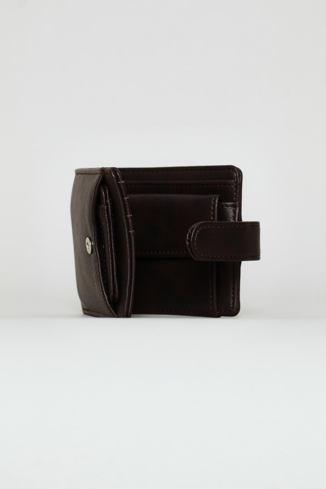 Bill Fold With Removable Cardholder Wallet - Brown
