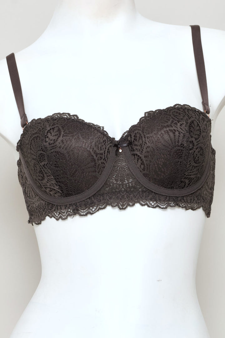 2 Pack Galoon Lace Balconette Bra - Multi