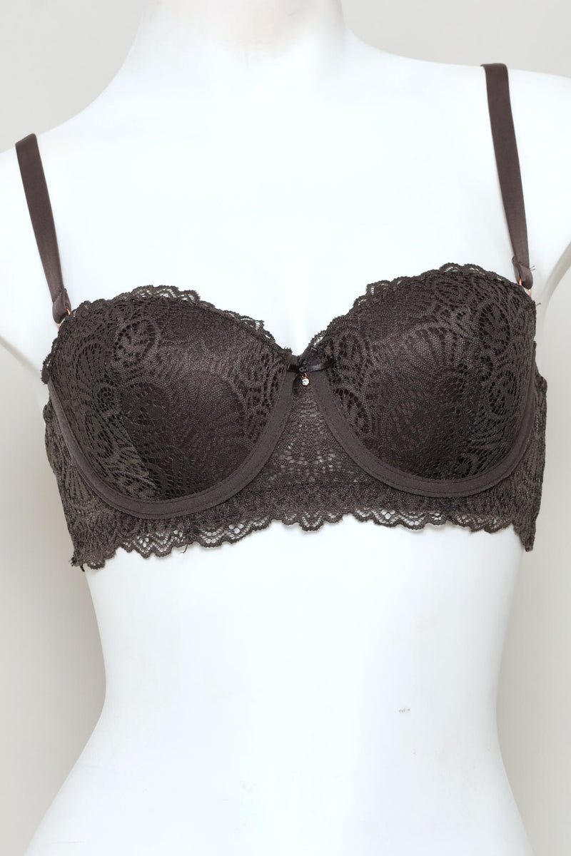 2 Pack Galoon Lace Balconette Bra - Multi