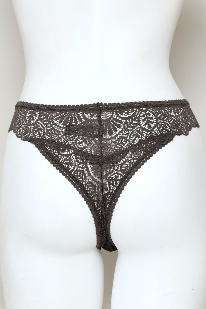 2 Pack Galoon Lace Brazilian Panties - Multi