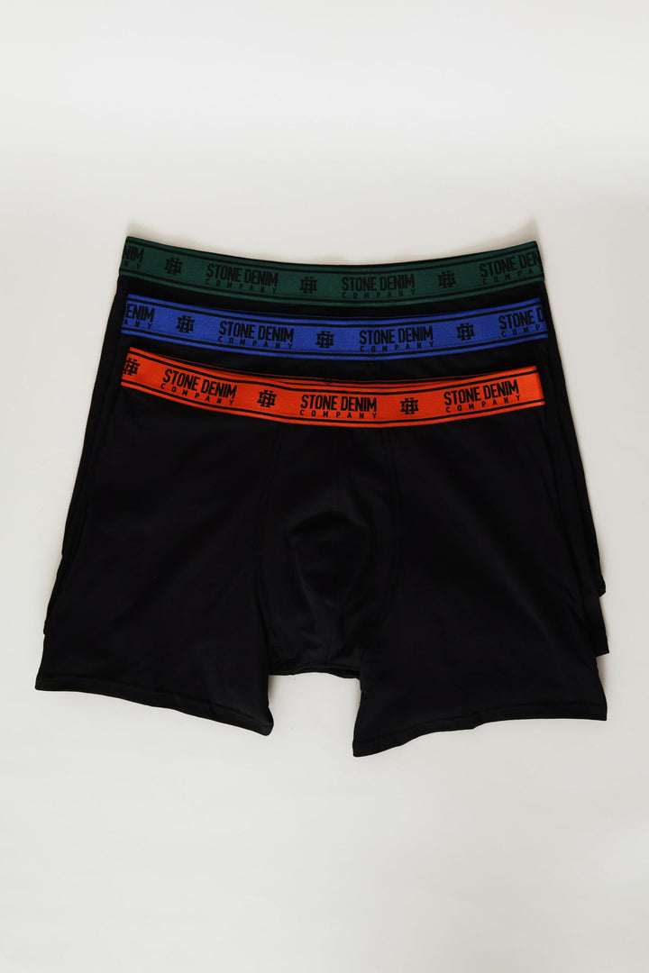 3 Pack Long Length Trunks - Black