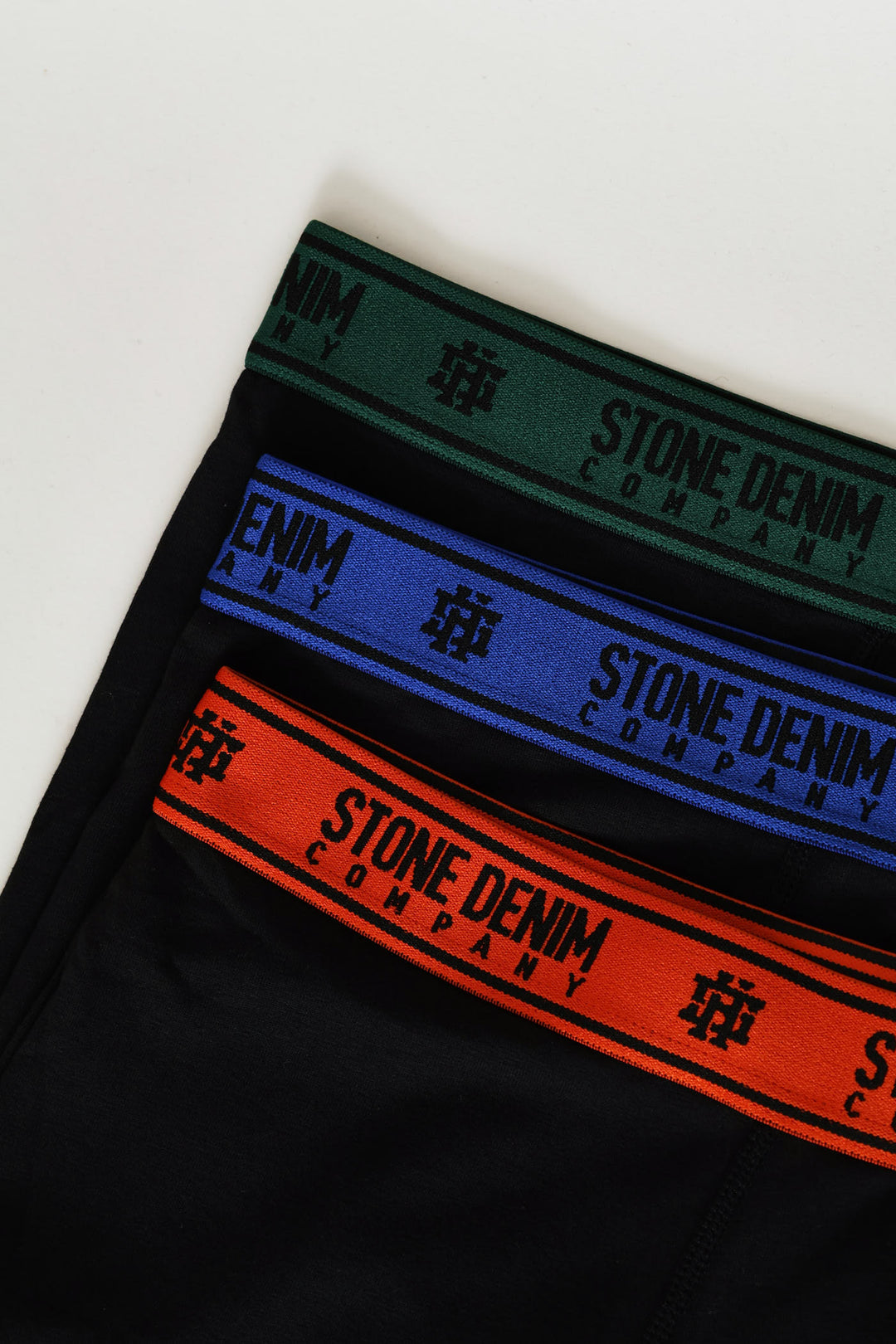 3 Pack Long Length Trunks - Black