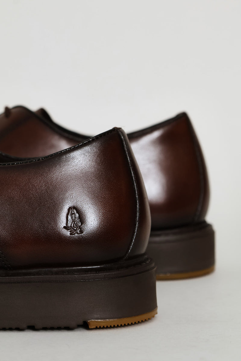Talon Lace Up Derby Shoe - Brown