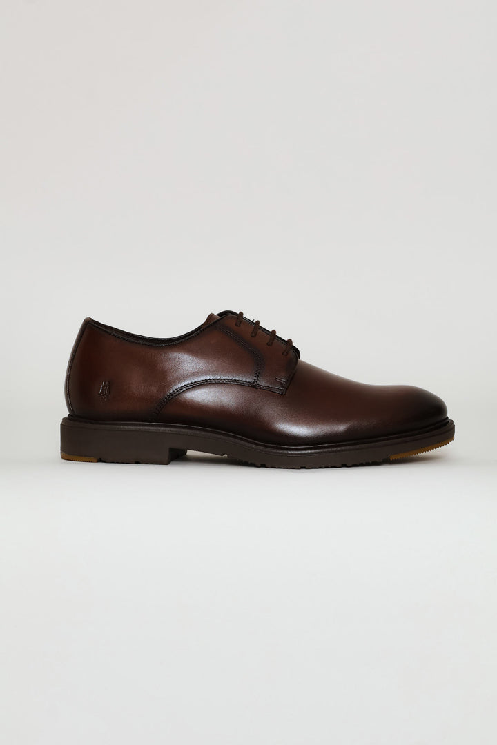 Talon Lace Up Derby Shoe - Brown