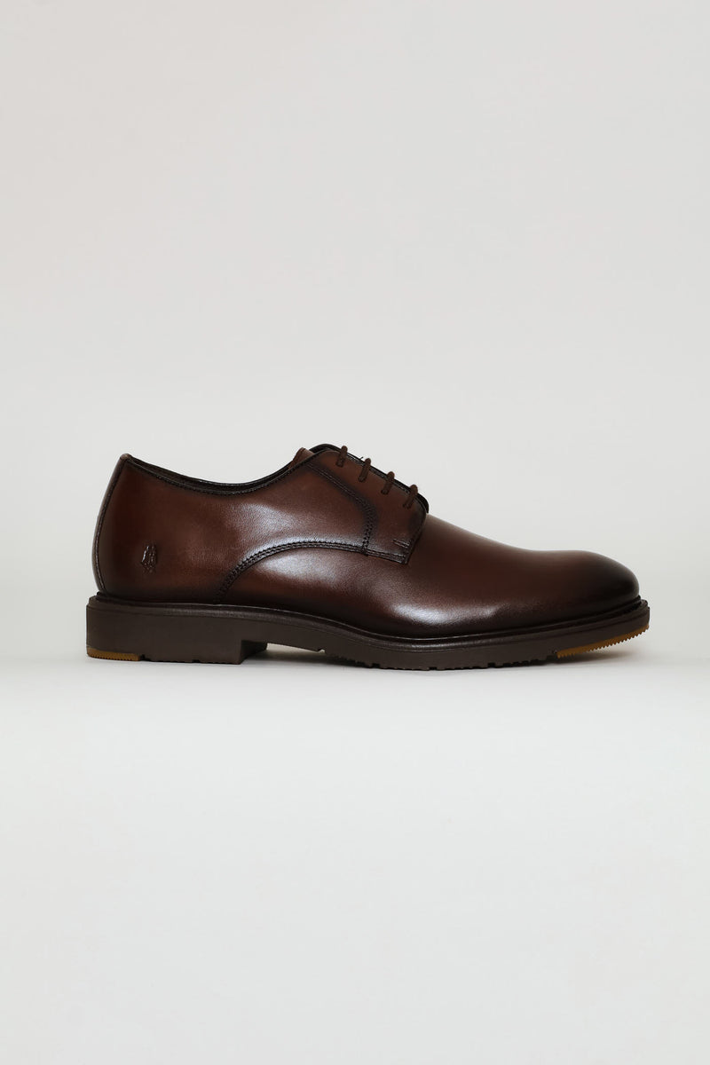 Talon Lace Up Derby Shoe - Brown