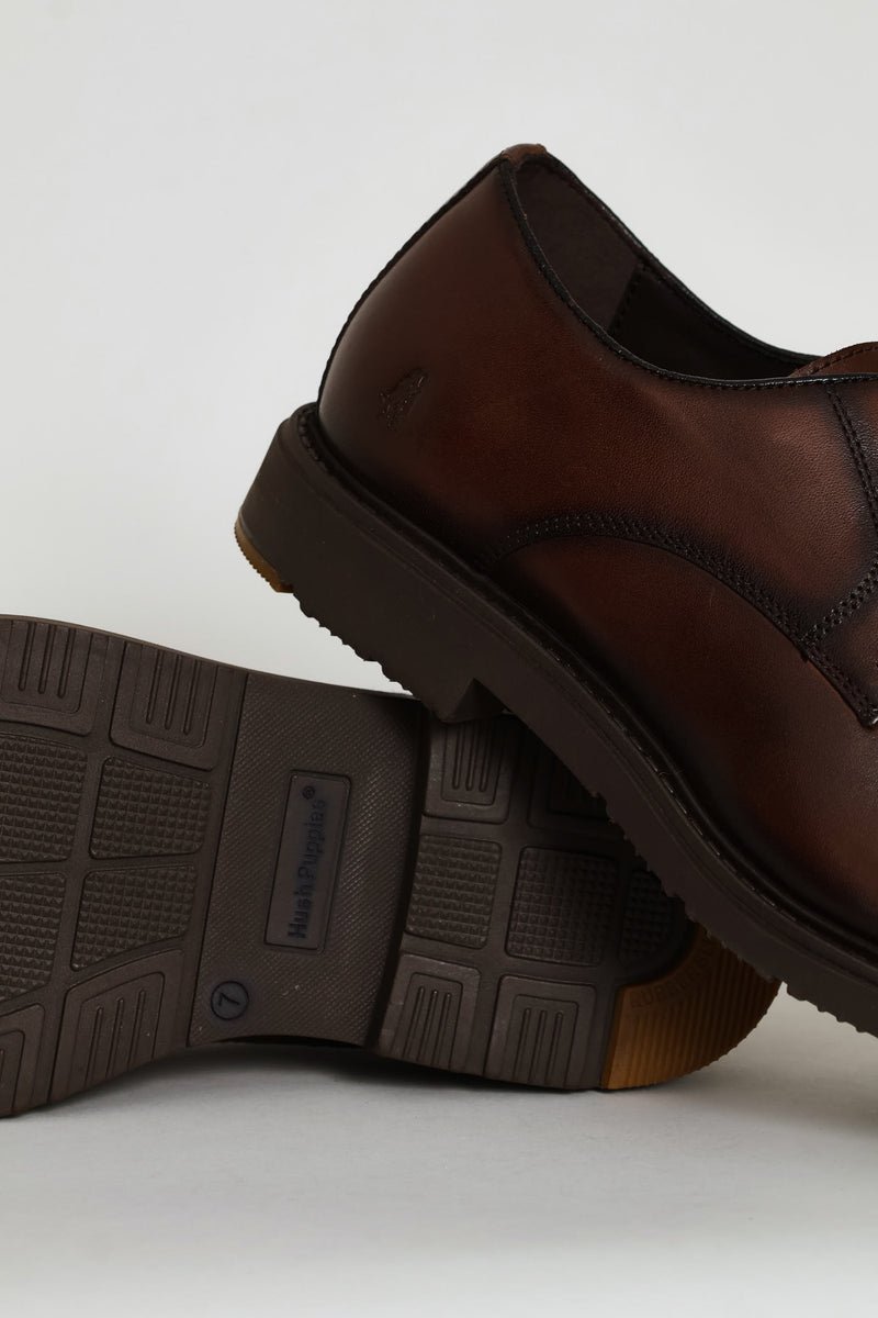 Talon Lace Up Derby Shoe - Brown